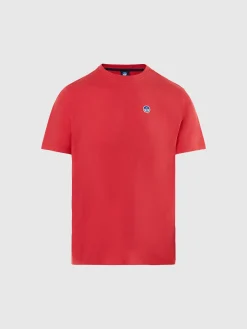 T-shirts^North Sails 'T-shirt With Logo Patch WATERMELON