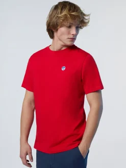 T-shirts^North Sails 'T-shirt With Logo Patch RED