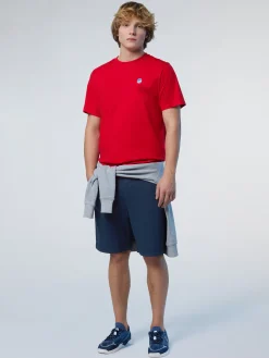 T-shirts^North Sails 'T-shirt With Logo Patch RED
