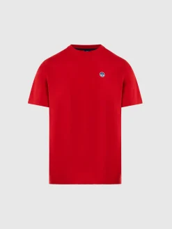 T-shirts^North Sails 'T-shirt With Logo Patch RED