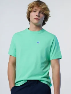 T-shirts^North Sails 'T-shirt With Logo Patch SPRING BUD