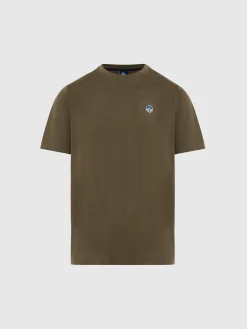 T-shirts^North Sails 'T-shirt With Logo Patch DUSTY OLIVE