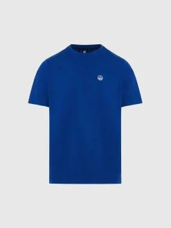 T-shirts^North Sails 'T-shirt With Logo Patch SURF BLUE