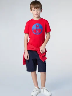 T-shirts^North Sails 'T-shirt With Logo Print RED