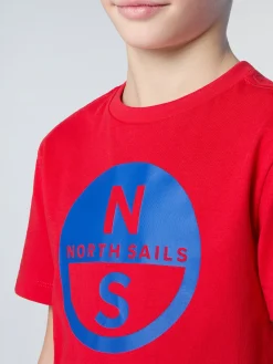 T-shirts^North Sails 'T-shirt With Logo Print RED