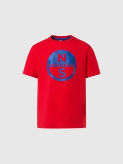 T-shirts^North Sails 'T-shirt With Logo Print RED