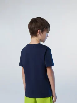 T-shirts^North Sails 'T-shirt With Logo Print NAVY BLUE