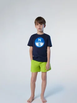 T-shirts^North Sails 'T-shirt With Logo Print NAVY BLUE