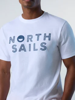 T-shirts^North Sails 'T-shirt With Logo Print WHITE
