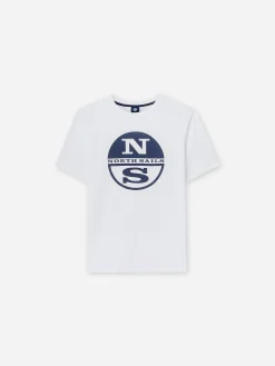 Outlet^North Sails 'T-shirt With Maxi Logo WHITE