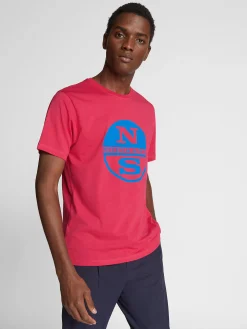 Outlet^North Sails 'T-shirt With Maxi Logo PERSIAN RED