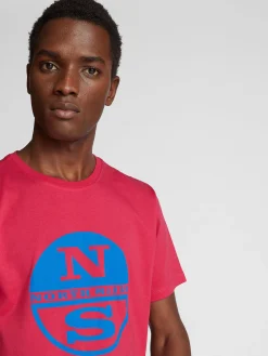 Outlet^North Sails 'T-shirt With Maxi Logo PERSIAN RED