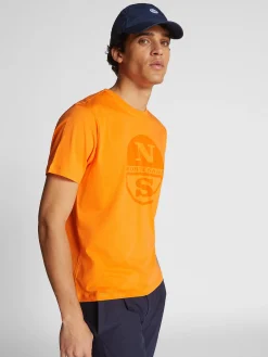 Outlet^North Sails 'T-shirt With Maxi Logo VIBRANT ORANGE