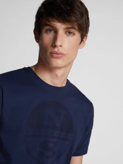 Outlet^North Sails 'T-shirt With Maxi Logo NAVY BLUE