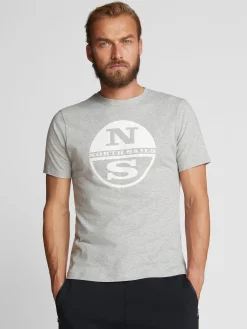 Outlet^North Sails 'T-shirt With Maxi Logo GREY MELANGE