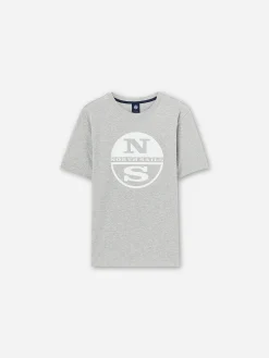 Outlet^North Sails 'T-shirt With Maxi Logo GREY MELANGE