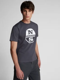 Outlet^North Sails 'T-shirt With Maxi Logo ASPHALT