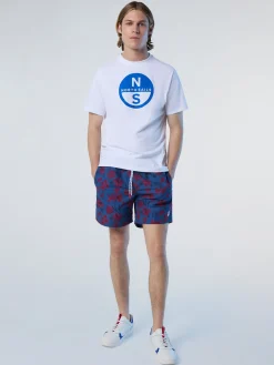T-shirts^North Sails 'T-shirt With Maxi Logo Print WHITE