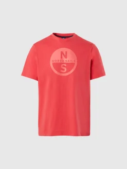 T-shirts^North Sails 'T-shirt With Maxi Logo Print WATERMELON