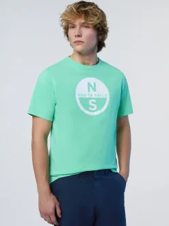 T-shirts^North Sails 'T-shirt With Maxi Logo Print SPRING BUD
