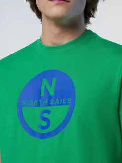 T-shirts^North Sails 'T-shirt With Maxi Logo Print GREEN BEE
