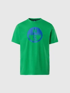 T-shirts^North Sails 'T-shirt With Maxi Logo Print GREEN BEE