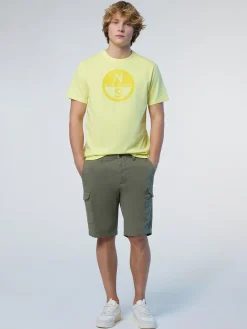 T-shirts^North Sails 'T-shirt With Maxi Logo Print LIMELIGHT
