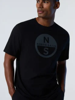 T-shirts^North Sails 'T-shirt With Maxi Logo Print BLACK
