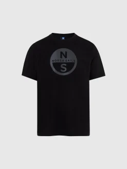 T-shirts^North Sails 'T-shirt With Maxi Logo Print BLACK