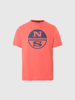 Outlet^North Sails 'T-shirt With Maxi Logo Print SPICED CORAL