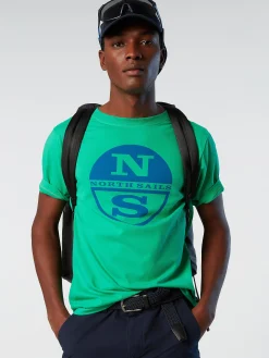 Outlet^North Sails 'T-shirt With Maxi Logo Print GARDEN GREEN