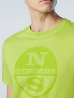 Outlet^North Sails 'T-shirt With Maxi Logo Print LIME