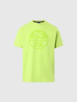 Outlet^North Sails 'T-shirt With Maxi Logo Print LIME