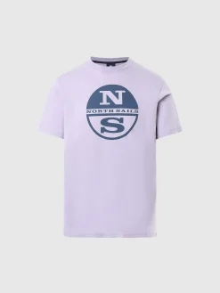 Outlet^North Sails 'T-shirt With Maxi Logo Print DUSTY LILAC