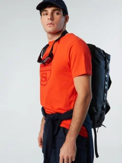 Outlet^North Sails 'T-shirt With Maxi Logo Print BRIGHT ORANGE