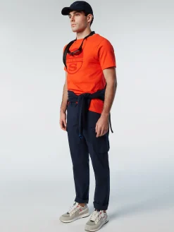 Outlet^North Sails 'T-shirt With Maxi Logo Print BRIGHT ORANGE