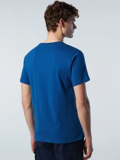 Outlet^North Sails 'T-shirt With Maxi Logo Print OCEAN BLUE
