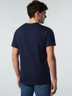 Outlet^North Sails 'T-shirt With Maxi Logo Print NAVY BLUE