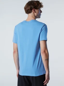 Outlet^North Sails 'T-shirt With Maxi Logo Print CORNFLOWER BLUE