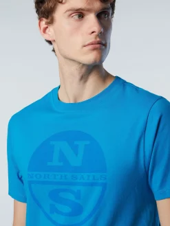 Outlet^North Sails 'T-shirt With Maxi Logo Print TURQUOISE