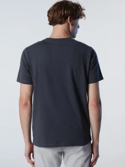 Outlet^North Sails 'T-shirt With Maxi Logo Print ASPHALT