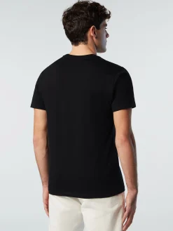 Outlet^North Sails 'T-shirt With Maxi Logo Print BLACK