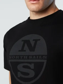 Outlet^North Sails 'T-shirt With Maxi Logo Print BLACK