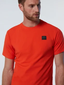 T-shirts^North Sails 'T-shirt With North Tech Patch BRIGHT ORANGE