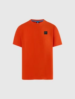 T-shirts^North Sails 'T-shirt With North Tech Patch BRIGHT ORANGE
