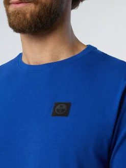 T-shirts^North Sails 'T-shirt With North Tech Patch SURF BLUE