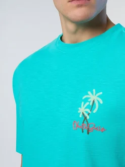 T-shirts^North Sails 'T-shirt With Palm Tree Embroidery CERAMIC
