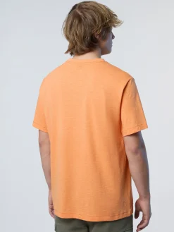 T-shirts^North Sails 'T-shirt With Palm Tree Embroidery TANGERINE