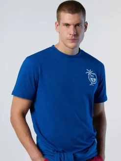 T-shirts^North Sails 'T-shirt With Palm Tree Print OCEAN BLUE