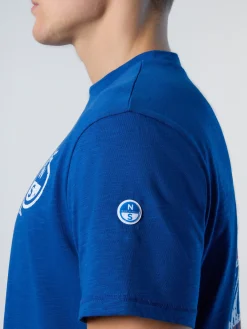 T-shirts^North Sails 'T-shirt With Palm Tree Print OCEAN BLUE